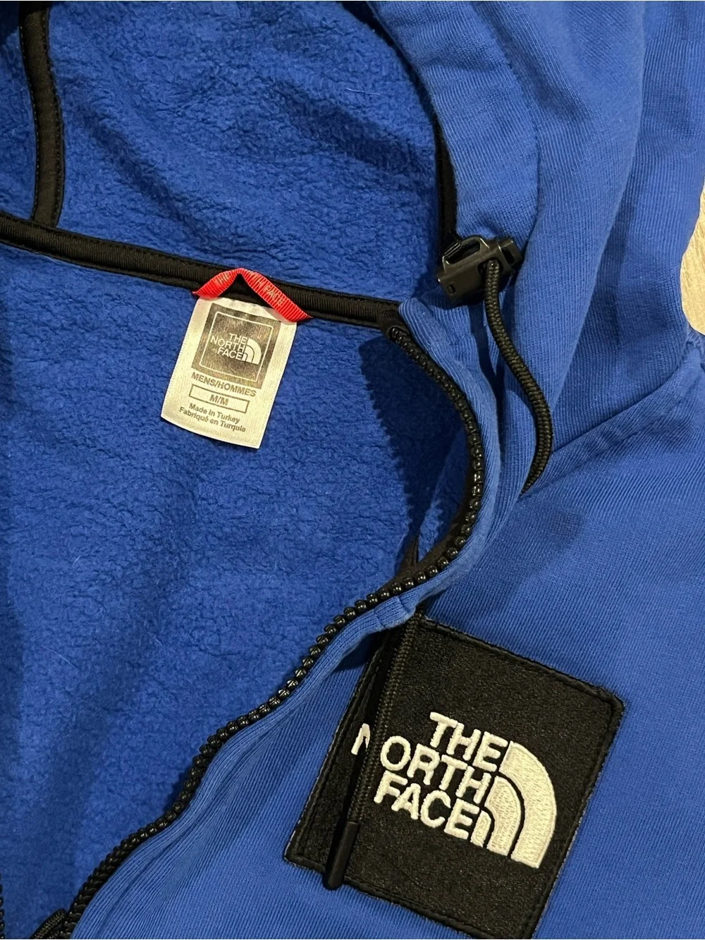The North Face Men’s Hooded Zip Jacket — Royal Blue & Charcoal